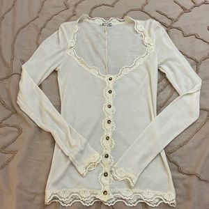 Free people lace long sleeve